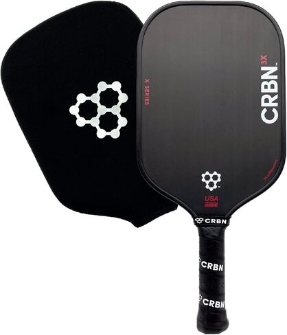 CRBN Pickleball - X Series Power Paddle - Carbon Fiber Pickleball Paddle with Foam Injected Edges for Expanded Sweet Spot in Kuwait