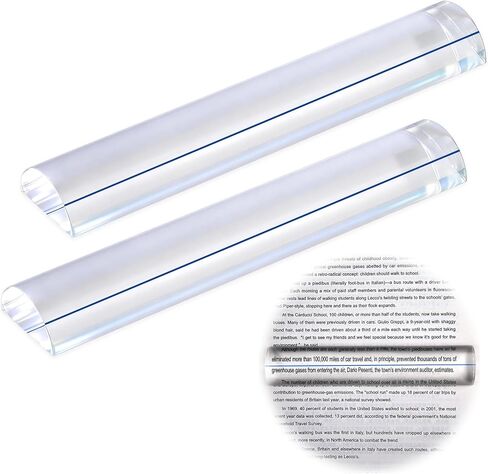gisgfim 2Pcs Magnifying Rulers with Guiding Line Magnifying Ruler for Reading 6 Inch Magnifier Ruler Bar Finder for Mahjong Reading Small Prints Bible Books Instructions Cross Patterns Card Games in Saudi Arabia