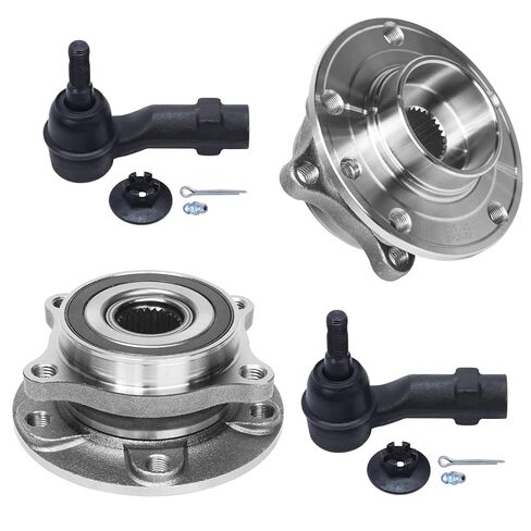 Detroit Axle-محامل محور العجلات الأمامية 4WD لفورد 2011-2014 F-150 Expedition Lincoln Navigator و Wheel Hub و Bearings CV Axle Nuts 2012 2013 استبدال in Kuwait