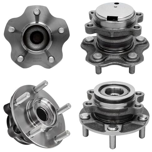 Detroit Axle-محامل محور العجلات الأمامية 4WD لفورد 2011-2014 F-150 Expedition Lincoln Navigator و Wheel Hub و Bearings CV Axle Nuts 2012 2013 استبدال in Kuwait
