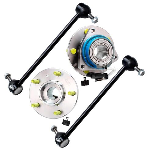 Detroit Axle-محامل محور العجلات الأمامية 4WD لفورد 2011-2014 F-150 Expedition Lincoln Navigator و Wheel Hub و Bearings CV Axle Nuts 2012 2013 استبدال in Kuwait