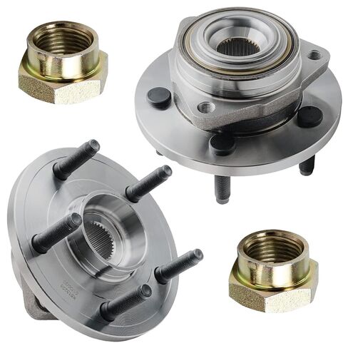 Detroit Axle-محامل محور العجلات الأمامية 4WD لفورد 2011-2014 F-150 Expedition Lincoln Navigator و Wheel Hub و Bearings CV Axle Nuts 2012 2013 استبدال in Kuwait