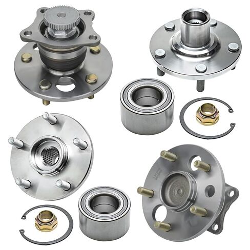 Detroit Axle-محامل محور العجلات الأمامية 4WD لفورد 2011-2014 F-150 Expedition Lincoln Navigator و Wheel Hub و Bearings CV Axle Nuts 2012 2013 استبدال in Kuwait
