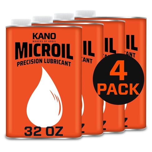 Kroil Microil Precision Lubricant - Low Viscosity Drip Oil - Anti-Rust Lubricant for Clocks, Watches, Micrometers & Small Mechanisms - Home & Industrial Use - Drip Can - 8 oz - 24 Pack (MC081C) in Kuwait