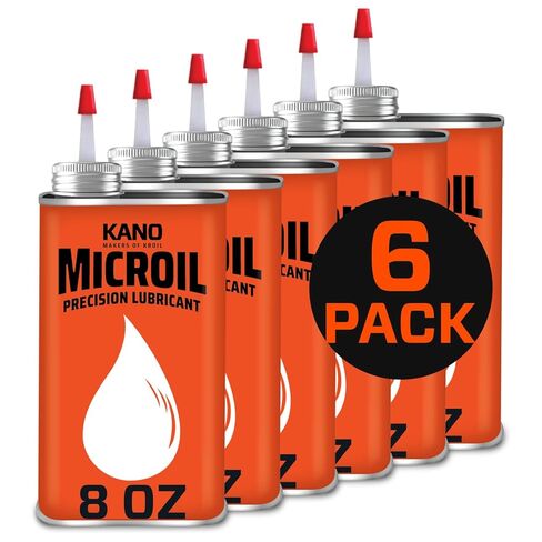 Kroil Microil Precision Lubricant - Low Viscosity Drip Oil - Anti-Rust Lubricant for Clocks, Watches, Micrometers & Small Mechanisms - Home & Industrial Use - Drip Can - 8 oz - 24 Pack (MC081C) in Kuwait