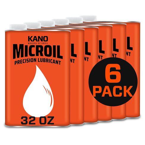 Kroil Microil Precision Lubricant - Low Viscosity Drip Oil - Anti-Rust Lubricant for Clocks, Watches, Micrometers & Small Mechanisms - Home & Industrial Use - Drip Can - 8 oz - 24 Pack (MC081C) in Kuwait