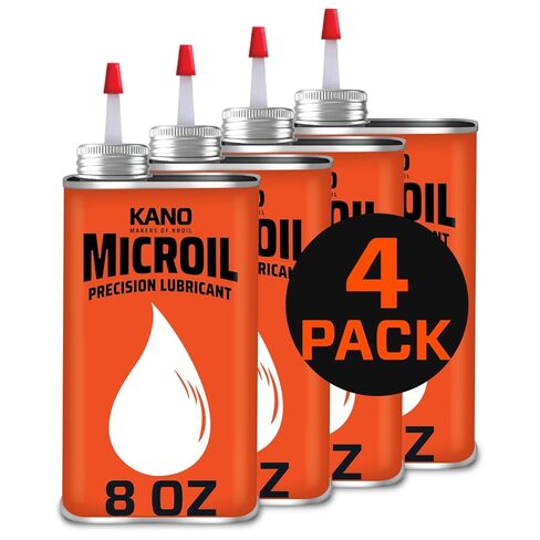 Kroil Microil Precision Lubricant - Low Viscosity Drip Oil - Anti-Rust Lubricant for Clocks, Watches, Micrometers & Small Mechanisms - Home & Industrial Use - Drip Can - 8 oz - 24 Pack (MC081C) in Kuwait