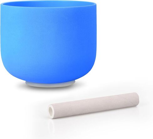 ALIOTH 8" F Note Crystal Singing Bowl Heart Chakra with Suede Mallet for Meditation, Yoga, Chakra Healing & Sound Therapy in Saudi Arabia