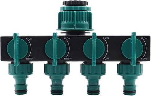 1PC 4-Way Hose Splitters 1" to 3/4" to 1/2" European Standard Female Thread Automatic Garden Watering Water Pipe Connectors in Kuwait