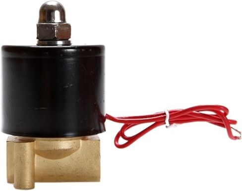 Normally Open Solenoid Valve Water Air N/O 2 Way 1/4" AC 220V 2W025-08K Brass Body DC12V 24V AC110V Brass Valve(220V AC) in Kuwait