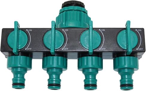 1PC 4-Way Hose Splitters 1" to 3/4" to 1/2" European Standard Female Thread Automatic Garden Watering Water Pipe Connectors in Kuwait