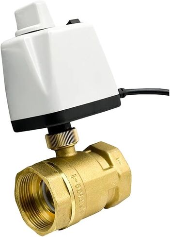 1PCS 1/2" 3/4" 1" 2" Manual Switch Ball Valve Brass 2-Wire Power Off Reset 8 N·m Torque Valve 220V 24V 12V(1/2",12VDC_Normally Closed) in Kuwait