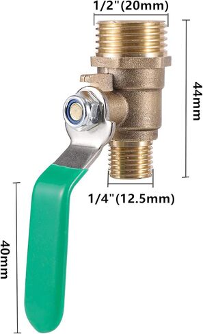 1/2 "إلى 1/4" ذكر الموضوع كرة نحاسية صمام زيت الماء الهواء خط الوقود صمام إغلاق مضخة هواء هوائية تجهيزات أنابيب المياه in Kuwait
