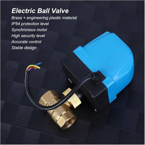AC220V G1 G1/2 Brass Ball Valve 2-Way 3-Wire 2-Control Synchronous Motor IP54 Protection Industrial Ball Valve(1") in Kuwait
