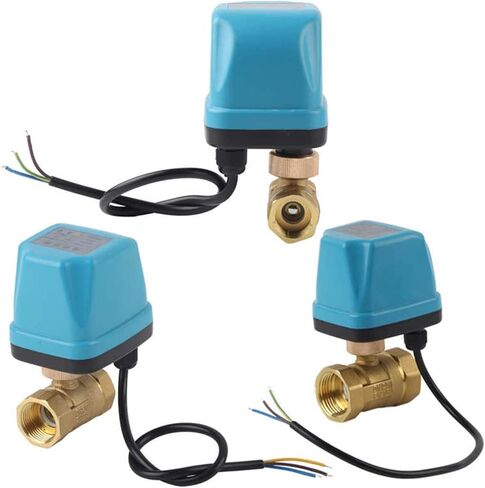 AC220V G1 G1/2 Brass Ball Valve 2-Way 3-Wire 2-Control Synchronous Motor IP54 Protection Industrial Ball Valve(1") in Kuwait