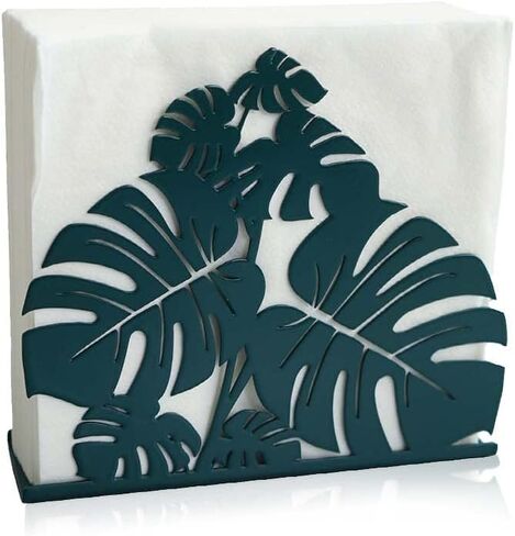 حامل مناديل معدني حديث على شكل أوراق خضراء على سطح الطاولة/موزع مناديل قائم بذاته، لأسطح المطبخ، وطاولة الطعام، للاستخدام الداخلي والخارجي... in Kuwait