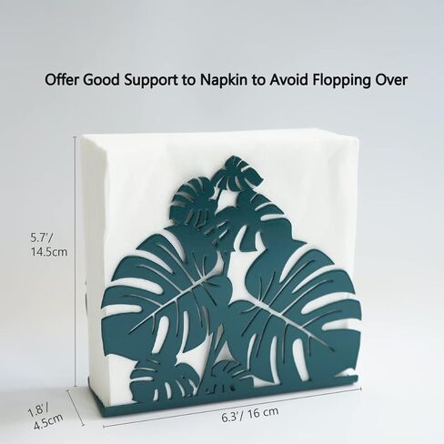 حامل مناديل معدني حديث على شكل أوراق خضراء على سطح الطاولة/موزع مناديل قائم بذاته، لأسطح المطبخ، وطاولة الطعام، للاستخدام الداخلي والخارجي... in Kuwait