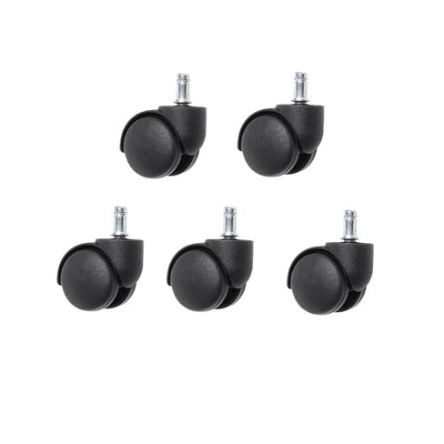 Silent Universal Wheel - 5 Pieces/Batch 10mm/11mm 2-inch circlip/Screw Pu Office Chair Caster Large Size(Circlip-White-10mm) in Saudi Arabia