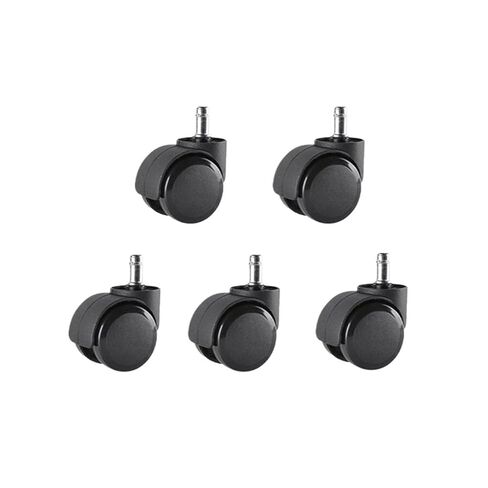Silent Universal Wheel - 5 Pieces/Batch 10mm/11mm 2-inch circlip/Screw Pu Office Chair Caster Large Size(Circlip-White-10mm) in Saudi Arabia