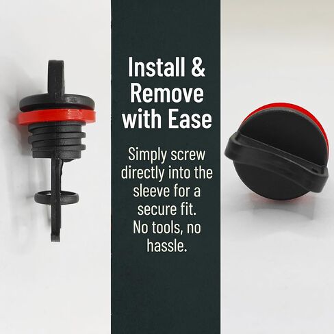 Nylon Kayak Drain Plug Kit for Dinghy Canoe Boat 3/4 Inch Diameter Nylon Thread Drain Stoppers Kayak Scupper Plug Kit Plugs Accessories 4 Pack in Kuwait