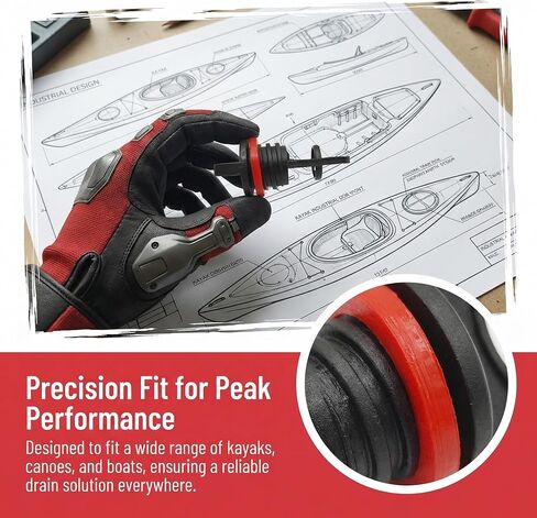 Nylon Kayak Drain Plug Kit for Dinghy Canoe Boat 3/4 Inch Diameter Nylon Thread Drain Stoppers Kayak Scupper Plug Kit Plugs Accessories 4 Pack in Kuwait