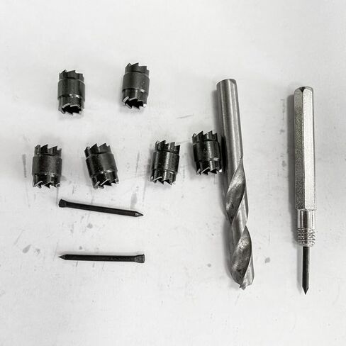 Homoyoyo 9-Piece High-Speed Steel Spot Welder Drill Bit Set Shank Suitable for Stainless Steel Includes Spot Welding Tool Accessories in Saudi Arabia