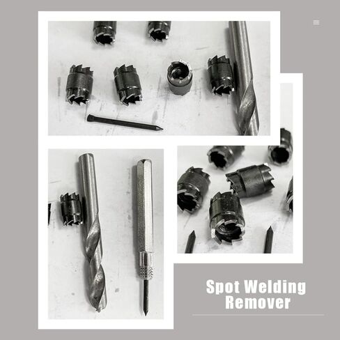 Homoyoyo 9-Piece High-Speed Steel Spot Welder Drill Bit Set Shank Suitable for Stainless Steel Includes Spot Welding Tool Accessories in Saudi Arabia