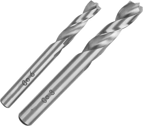 طقم لقم مثقاب لحام نقطي مكون من قطعتين، مادة HSSCO، عالية التآكل والمتانة، سهل فصل اللحامات النقطية، مقاسات 6 × 65 مم و8 × 80 مم، مزيل قطع ثقب معدني in Kuwait