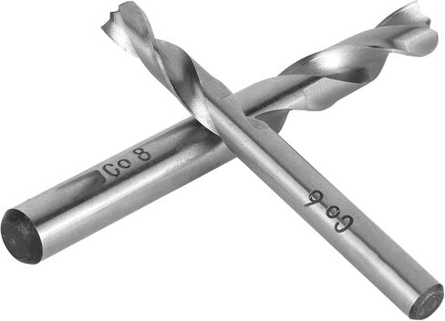 طقم لقم مثقاب لحام نقطي مكون من قطعتين، مادة HSSCO، عالية التآكل والمتانة، سهل فصل اللحامات النقطية، مقاسات 6 × 65 مم و8 × 80 مم، مزيل قطع ثقب معدني in Kuwait