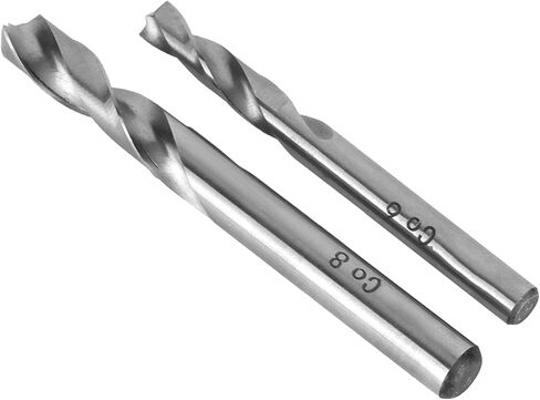 طقم لقم مثقاب لحام نقطي مكون من قطعتين، مادة HSSCO، عالية التآكل والمتانة، سهل فصل اللحامات النقطية، مقاسات 6 × 65 مم و8 × 80 مم، مزيل قطع ثقب معدني in Kuwait