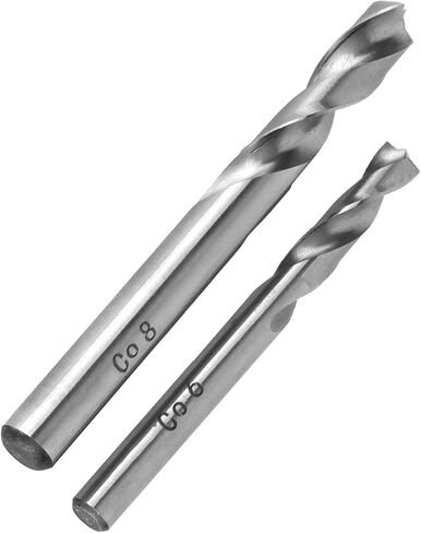 طقم لقم مثقاب لحام نقطي مكون من قطعتين، مادة HSSCO، عالية التآكل والمتانة، سهل فصل اللحامات النقطية، مقاسات 6 × 65 مم و8 × 80 مم، مزيل قطع ثقب معدني in Kuwait
