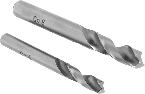 طقم لقم مثقاب لحام نقطي مكون من قطعتين، مادة HSSCO، عالية التآكل والمتانة، سهل فصل اللحامات النقطية، مقاسات 6 × 65 مم و8 × 80 مم، مزيل قطع ثقب معدني in Kuwait