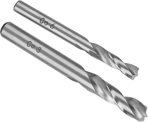 طقم لقم مثقاب لحام نقطي مكون من قطعتين، مادة HSSCO، عالية التآكل والمتانة، سهل فصل اللحامات النقطية، مقاسات 6 × 65 مم و8 × 80 مم، مزيل قطع ثقب معدني in Kuwait