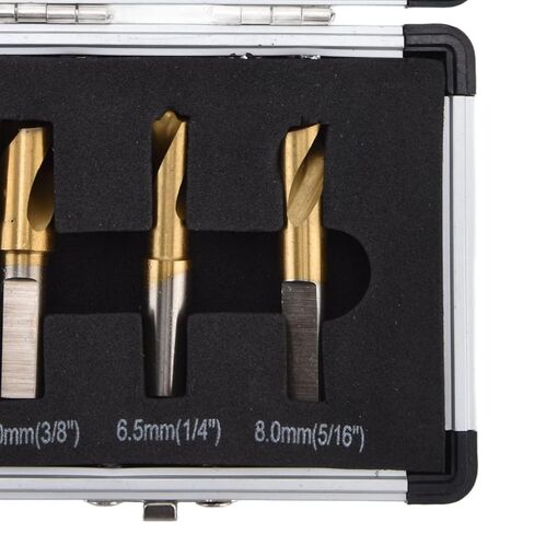 لقمة مثقاب قاطع لحام من الفولاذ القوي عالي السرعة، تحكم سهل في عدم الانزلاق، طلاء حفر سلس، 3 قطع لأزاميل اللحام الموضعي مع مواد تشحيم القطع in Kuwait