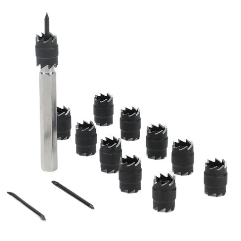 مجموعة قطع مثقاب اللحام البقعي، لقم مثقاب طاقة دوارة ذات وجهين HSS، مزيل ثقب للحام، 3/8 بوصة، أداة إزالة اللحام البقعي in Kuwait