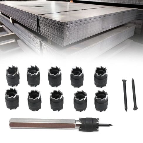 مجموعة قطع مثقاب اللحام البقعي، لقم مثقاب طاقة دوارة ذات وجهين HSS، مزيل ثقب للحام، 3/8 بوصة، أداة إزالة اللحام البقعي in Kuwait