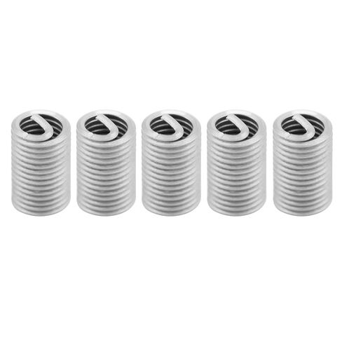 Jeanoko 50 قطعة M6 x 1.0X حشوات مترابطة ثلاثية الأبعاد، القطر الخارجي 7.6-7.9 مم لإصلاح الخيط، أسلاك حلزونية ملفوفة من الفولاذ المقاوم للصدأ SS304، قطر مثقاب مناسب 6.3 مم in Saudi Arabia