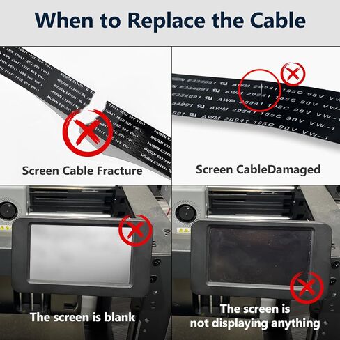 كابل شاشة AD الأصلي لشاشة اللمس Flashforge AD5X/AD5M/AD5M Pro، سلك اتصال FPC، كابل شاشة LCD FFC لملحقات الطابعة ثلاثية الأبعاد لنقل بيانات Flashforge Adventurer وأجزاء AD5M in Kuwait