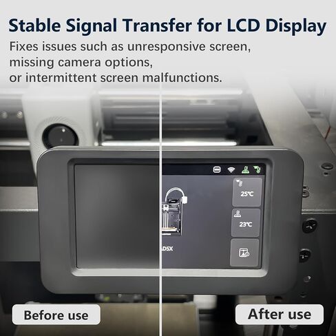 كابل شاشة AD الأصلي لشاشة اللمس Flashforge AD5X/AD5M/AD5M Pro، سلك اتصال FPC، كابل شاشة LCD FFC لملحقات الطابعة ثلاثية الأبعاد لنقل بيانات Flashforge Adventurer وأجزاء AD5M in Kuwait