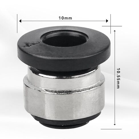 5-Pack 4mm Black Bowden Tube Clamp for Bambu Lab X1/P1/A1 Series - Extruder Feed Tube Connector Replacement for Hall Sensor Plate - Prevent Feed Pipe from Clogging in Kuwait