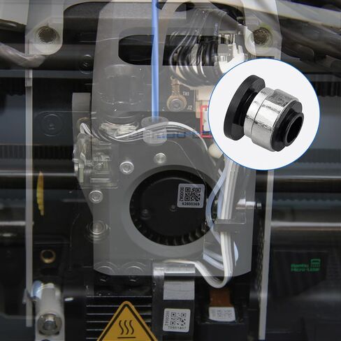 5-Pack 4mm Black Bowden Tube Clamp for Bambu Lab X1/P1/A1 Series - Extruder Feed Tube Connector Replacement for Hall Sensor Plate - Prevent Feed Pipe from Clogging in Kuwait