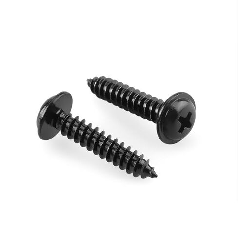 120PCS #8×1" Black Wood Screws,Phillips Modified Truss Head, Quick Metal Self Tapping Zinc Oxide,Use for Furniture, Woodworking,Household Appliances in Kuwait