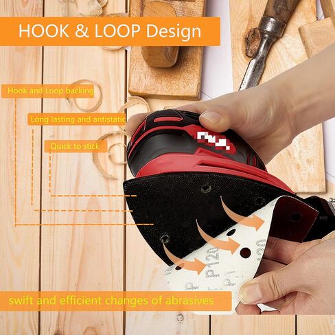 3 قطع من لوحة واجهة الصنفرة بتفاصيل الماوس 140 مم × 90 مم 6 فتحات من الفوم لصنفرة الفأرة ووسادة دعم من ورق الصنفرة مع دعم بخطاف وحلقة متوافقة مع ماكينة Ryobi Sander in Kuwait