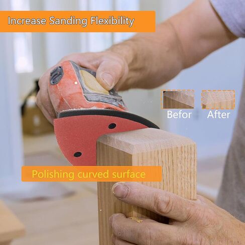 3 قطع من لوحة واجهة الصنفرة بتفاصيل الماوس 140 مم × 90 مم 6 فتحات من الفوم لصنفرة الفأرة ووسادة دعم من ورق الصنفرة مع دعم بخطاف وحلقة متوافقة مع ماكينة Ryobi Sander in Kuwait