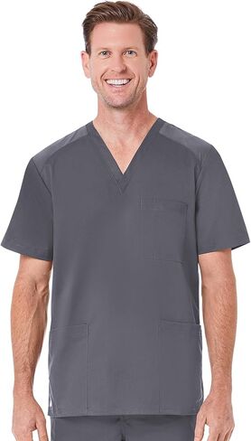 Maevn EON Men's Mesh Panel 3-Pocket V-Neck Top in Saudi Arabia