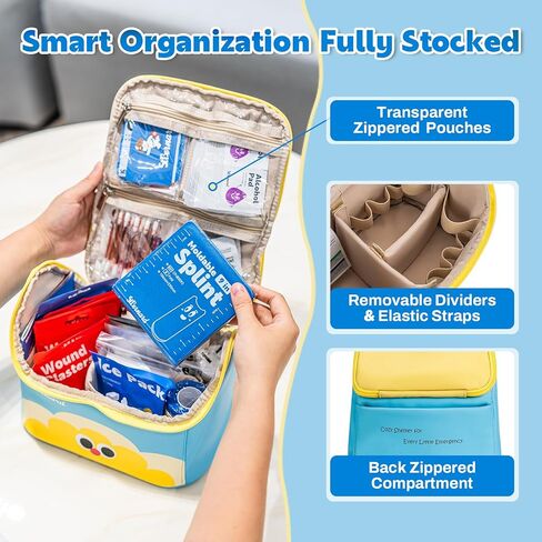 StBernard Guardian Cottage First Aid Kit, Home Medical Kit with Cute Bandages, Triple Antibiotic for Daily Boo-Boos, Suits for Home, School, Dorm, Car in Saudi Arabia