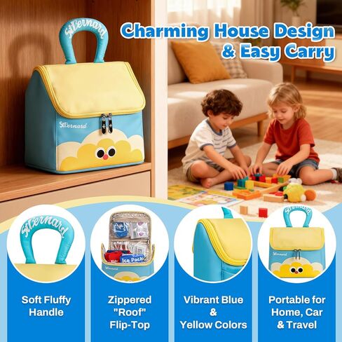 StBernard Guardian Cottage First Aid Kit, Home Medical Kit with Cute Bandages, Triple Antibiotic for Daily Boo-Boos, Suits for Home, School, Dorm, Car in Saudi Arabia