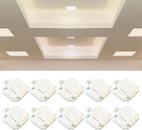 generic 10 x 10W COB RGB Light Panel Emitters, Super Bright Lamp Beads for DIY, High Lumen Energy Saving LED Components for Lighting in Saudi Arabia