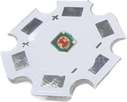 50 قطعة XPE XP-E 3535 LED 3 وات أبيض بارد دافئ أبيض أحمر أخضر أزرق UV عالي الطاقة LED باعث ديود مع 16 مم 20 مم PCB DIY (أزرق 460nm-470nm، 16 مم PCB) in Kuwait