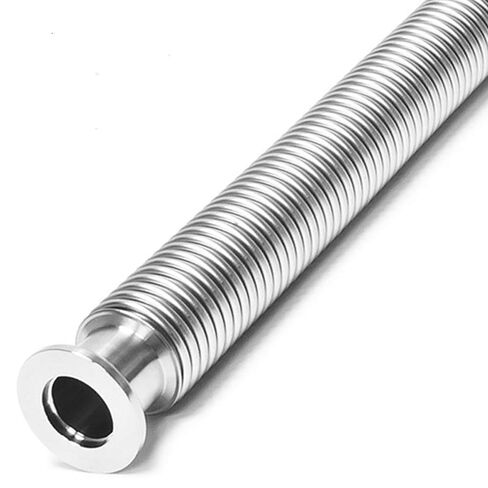 KF40-1000mm Stainless Steel Bellows - Vacuum Equipment Corrugated Tube for Industrial Use SS304 KF40 Vacuum Corrugated Bellows Hose Set Length 1000mm Stainless Steel 304 NW40 Flexible Bellow in Kuwait